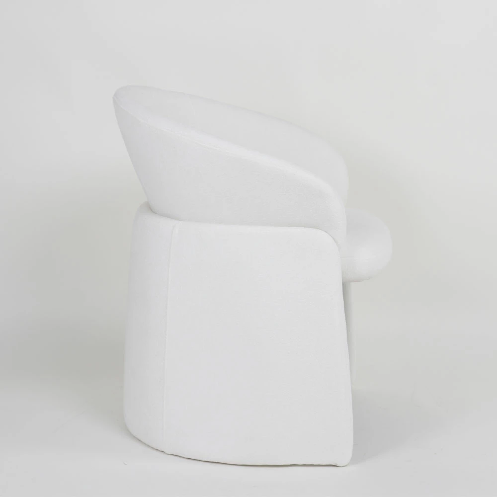 Karrige e ulët FRU, e bardhë, 71x63x78cm