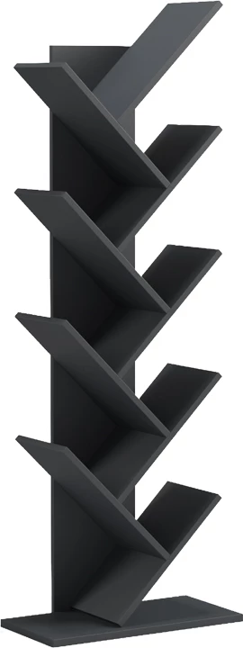 Raft librash Fyllo, ngjyrë antracit, 50x25x141.5cm