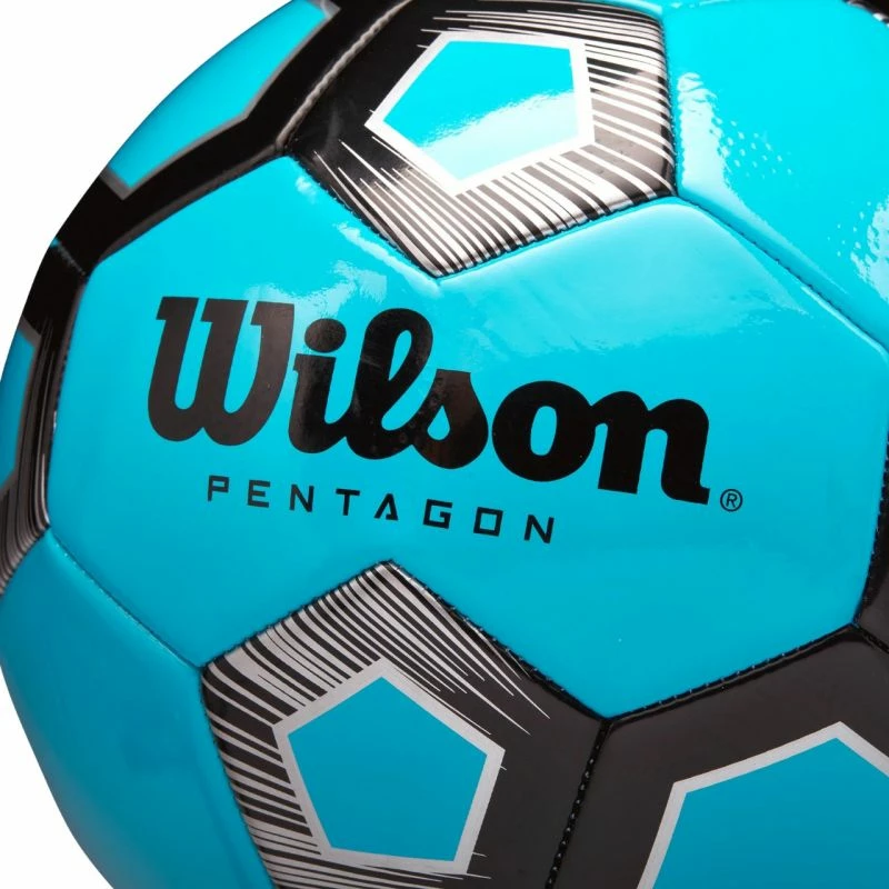 Top futbolli Wilson, i zi dhe blu [Madhësia: 5]