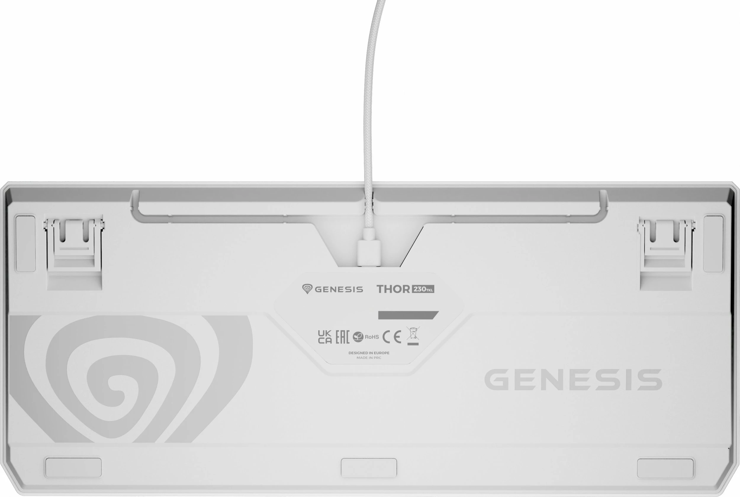 Tastierë gaming Genesis Thor 230 TKL NKG-2080 mekanike Outemu Brown RGB, e bardhë