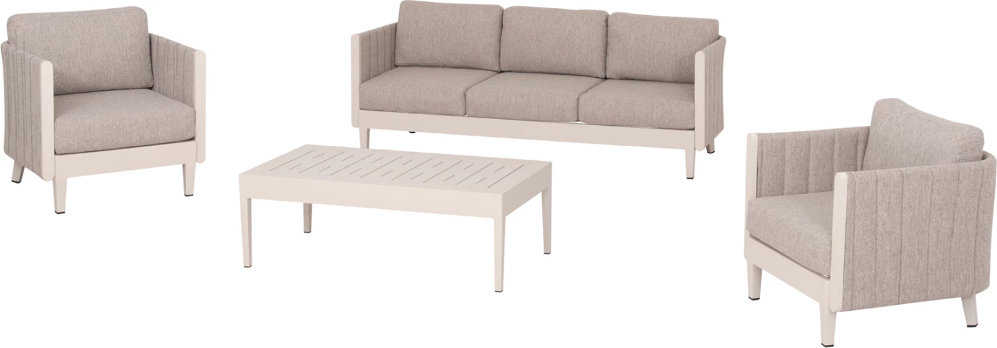 Set salloni për jashtë 4 pjesë, LARRY, ngjyrë shampanjë, FH6188.02