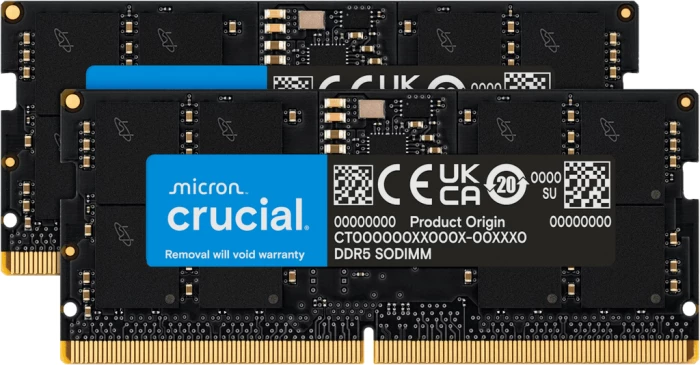 RAM Memorje Crucial CT2K24G56C46S5 24GB (2x12GB) DDR5-5600 SO-DIMM CL46 1.1V, kit 2 copë