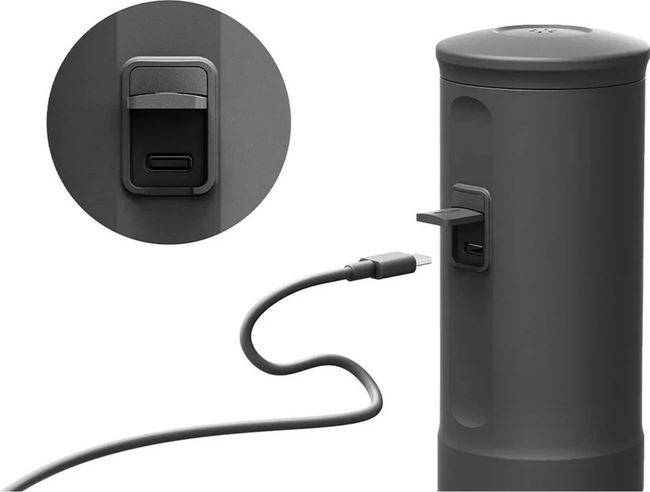 Aparat kafeje portabel OutIn Nano OTST-KRUVE, kapsula Nespresso/miell, wireless, set me gota Kruve, ngjyrë zi/ari