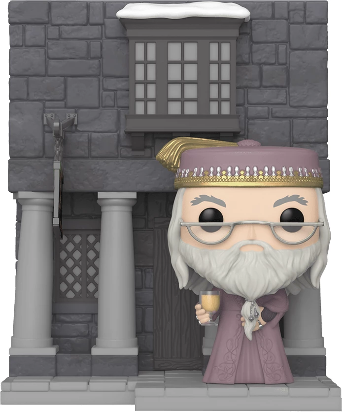 Figurinë koleksionuese Funko Pop Deluxe Harry Potter Hogsmeade - Hog\'s Head me Dumbledore