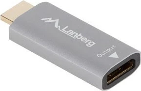 Adapter Lanberg HDMI në DisplayPort AD-HD-DP-01, 4K, Argjend
