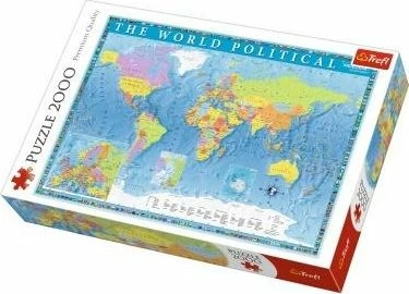 Puzzle Trefl World Political Map 2000 copë 96.1x68.2 cm