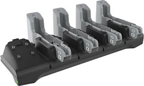 Dock karikimi Zebra ET4X, 4 vende, AC, e zezë/gri