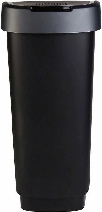 Kosh mbeturinash Rotho Twist 50L me kapak të pjerrët për selektim, 1754508850, gri