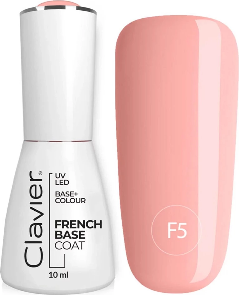 Bazë hibride për thonj Clavier Luxury French Base F5 Biscuit 10ml