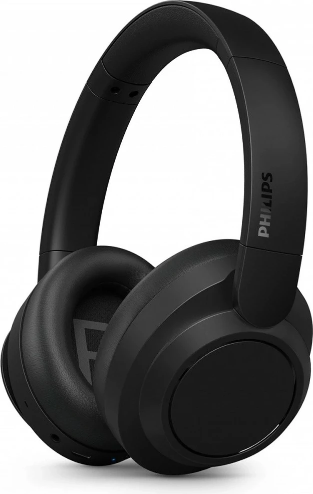 Kufje pa tela, Philips TAH6509BK/00, ANC, Bluetooth 5.3, bateri 70 orë, mikrofon, over-ear, të zeza