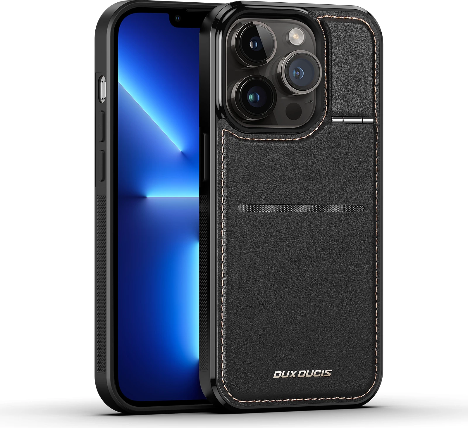 Mbështjellës Dux Ducis Rafi Mag për iPhone 13 Pro, me MagSafe, RFID Blocker, i zi