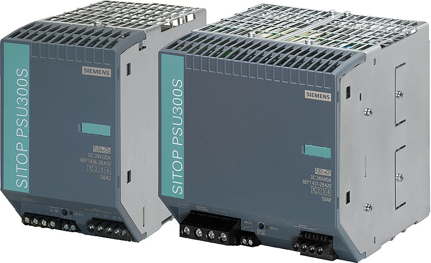 Furnizues energjie Siemens SITOP PSU300S 6EP1436-2BA10, 24V DC 20A, hyrje 3-fazore 400–500VAC, gri
