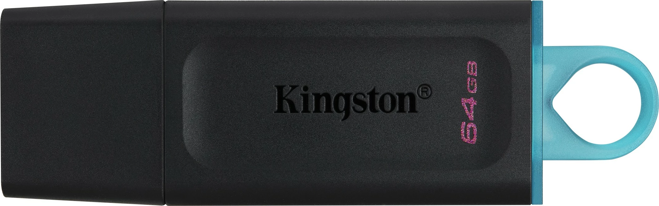 USB Kingston DataTraveler Exodia 64 GB, USB 3.2, e zezë, turkuaz