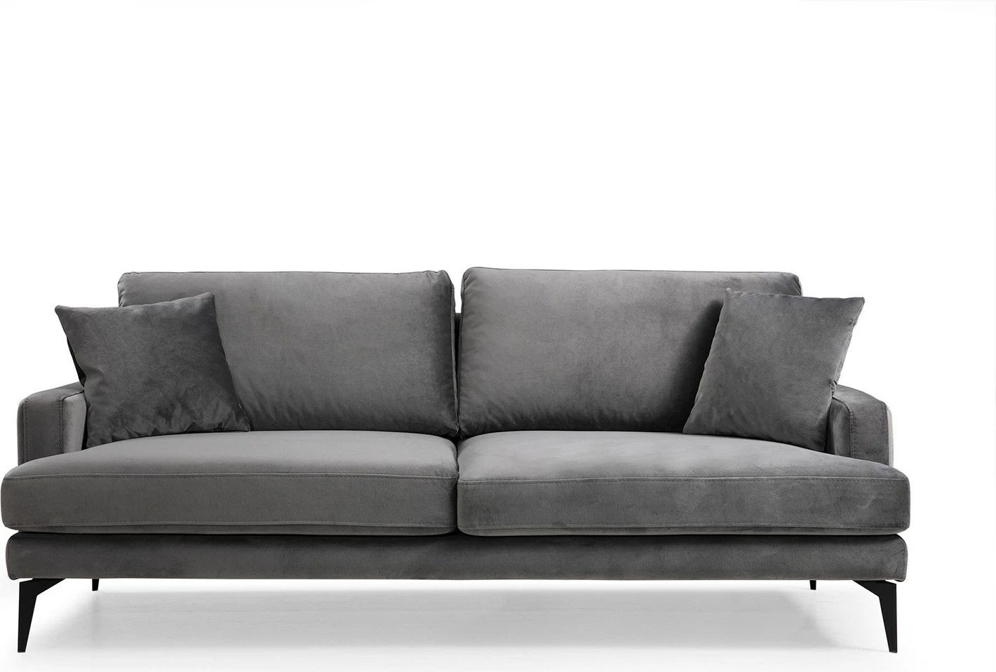 Divan treshe, ngjyrë gri, Atelier del Sofa, Papira 3 vendesh