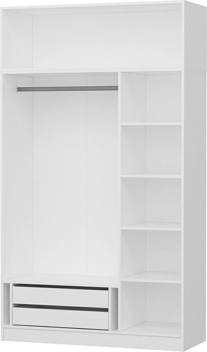 Dollap për dhomë gjumi, ngjyrë e bardhë, Skye Decor, Kale 255