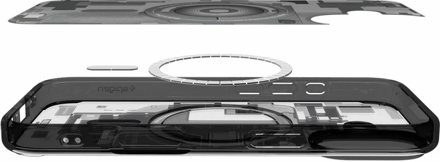 Mbështjellës Spigen Ultra Hybrid MagSafe për iPhone 17 Zero One, i zi