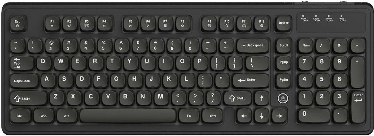 Tastierë Ajazz AF98, membranë, RGB, USB-C me kabllo të ndashme, 98%, e zezë