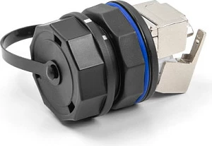 Kapak mbrojtës DeLOCK për konektor RJ45 67047/67048, IP68, i zi