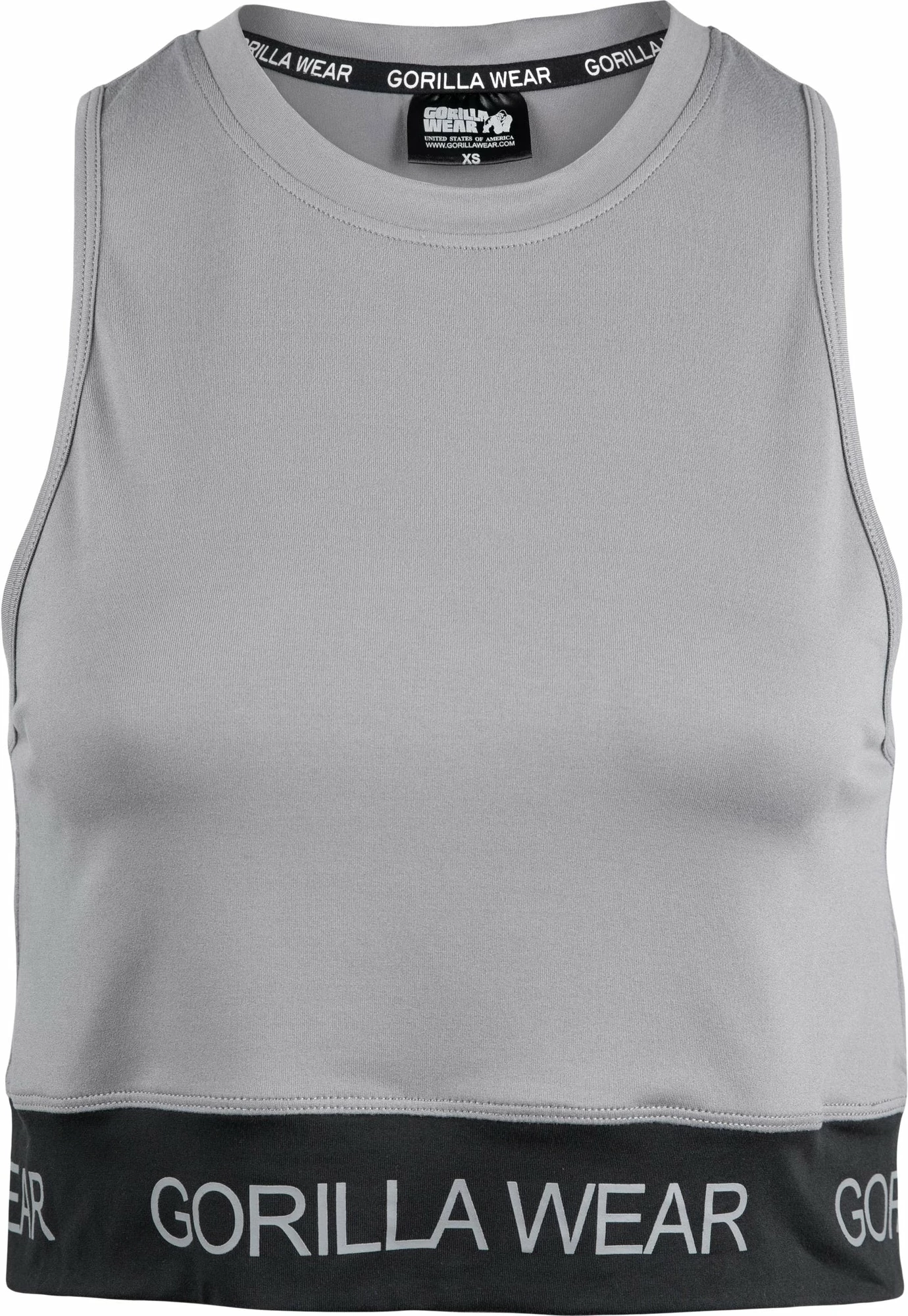 Colby Cropped Tank Top - Gray
