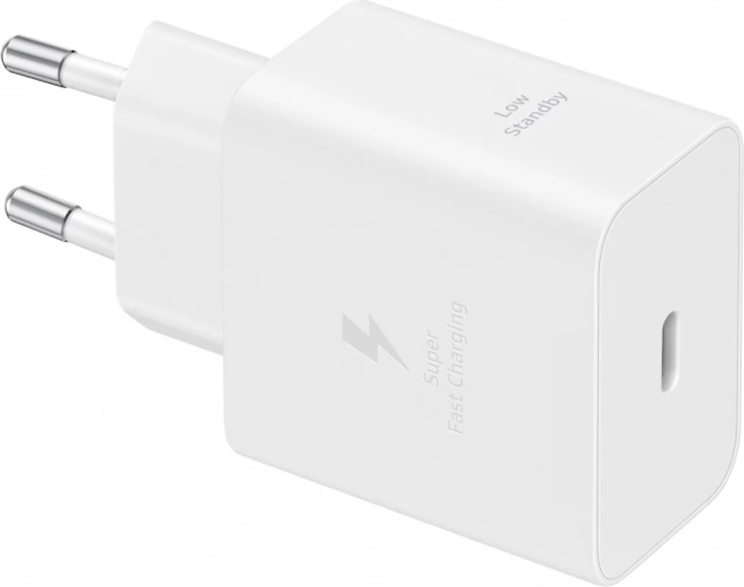 Karikues muri Samsung EP-T4511XBEGEU 45W 1x USB-C PD/PPS, me kabllo USB-C 1.8m, i bardhë