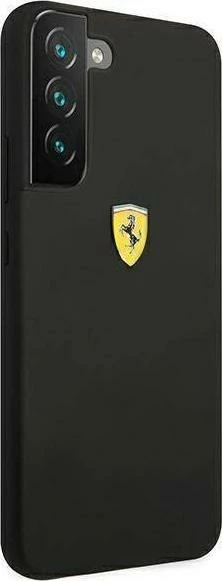 Mbështjellës Ferrari FESSIHCS22MBK On Track Silicone për Galaxy S22+ S906, silikon, i zi