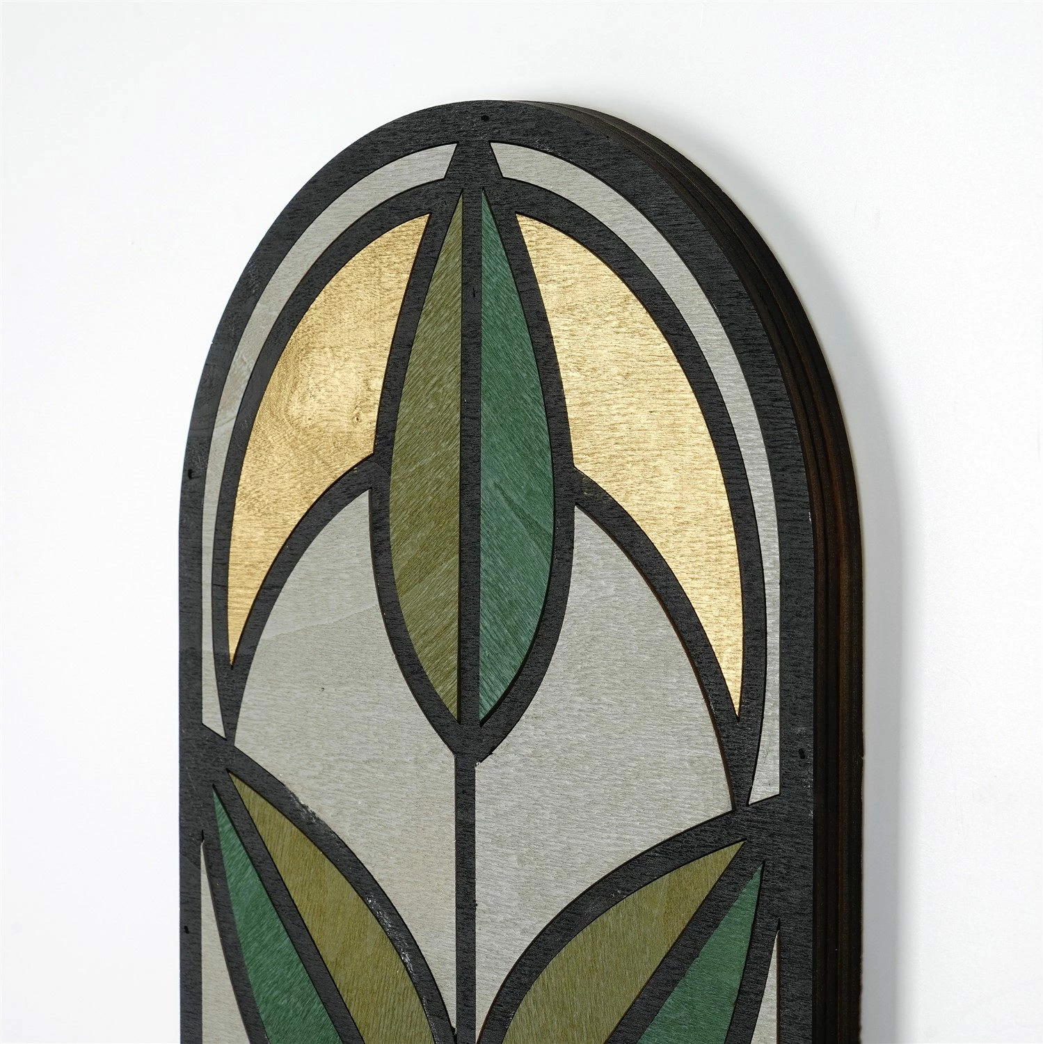 Aksesor dekorativ prej druri për mur, Wallity, ART061, shumëngjyrësh, 53x22x2cm