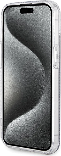 Mbështjellës Guess IML GCube MagSafe për iPhone 15 Plus / 14 Plus, i zi