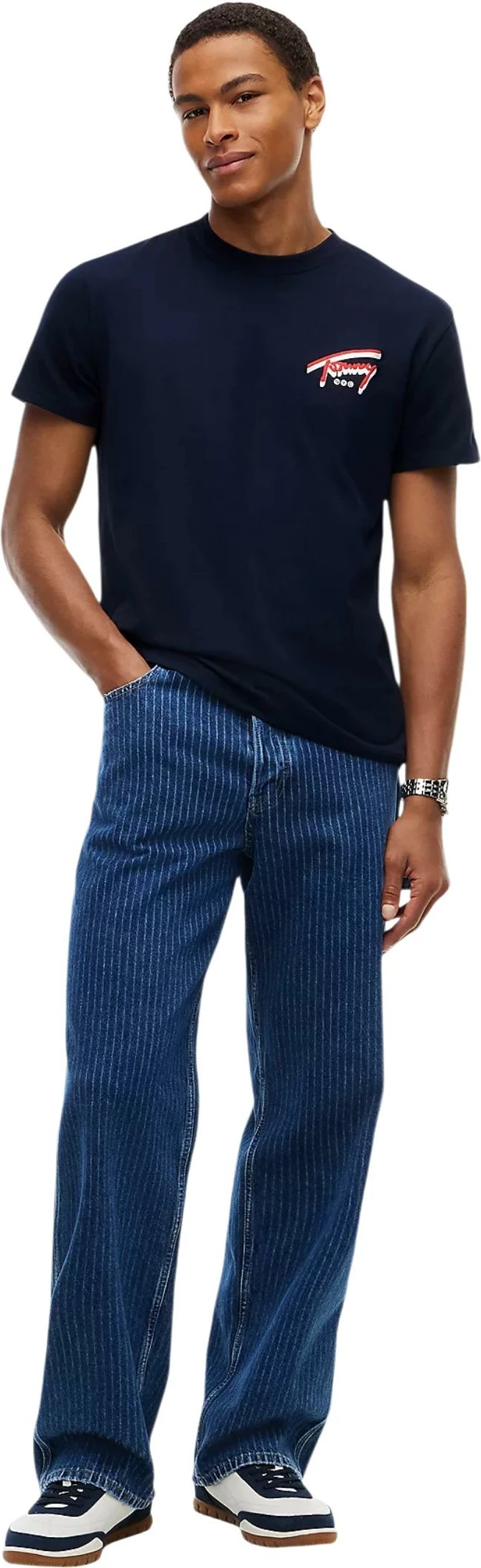 Maicë për meshkuj Tommy Hilfiger Jeans DM0DM23542, kaltër e errët [Madhësia: S]