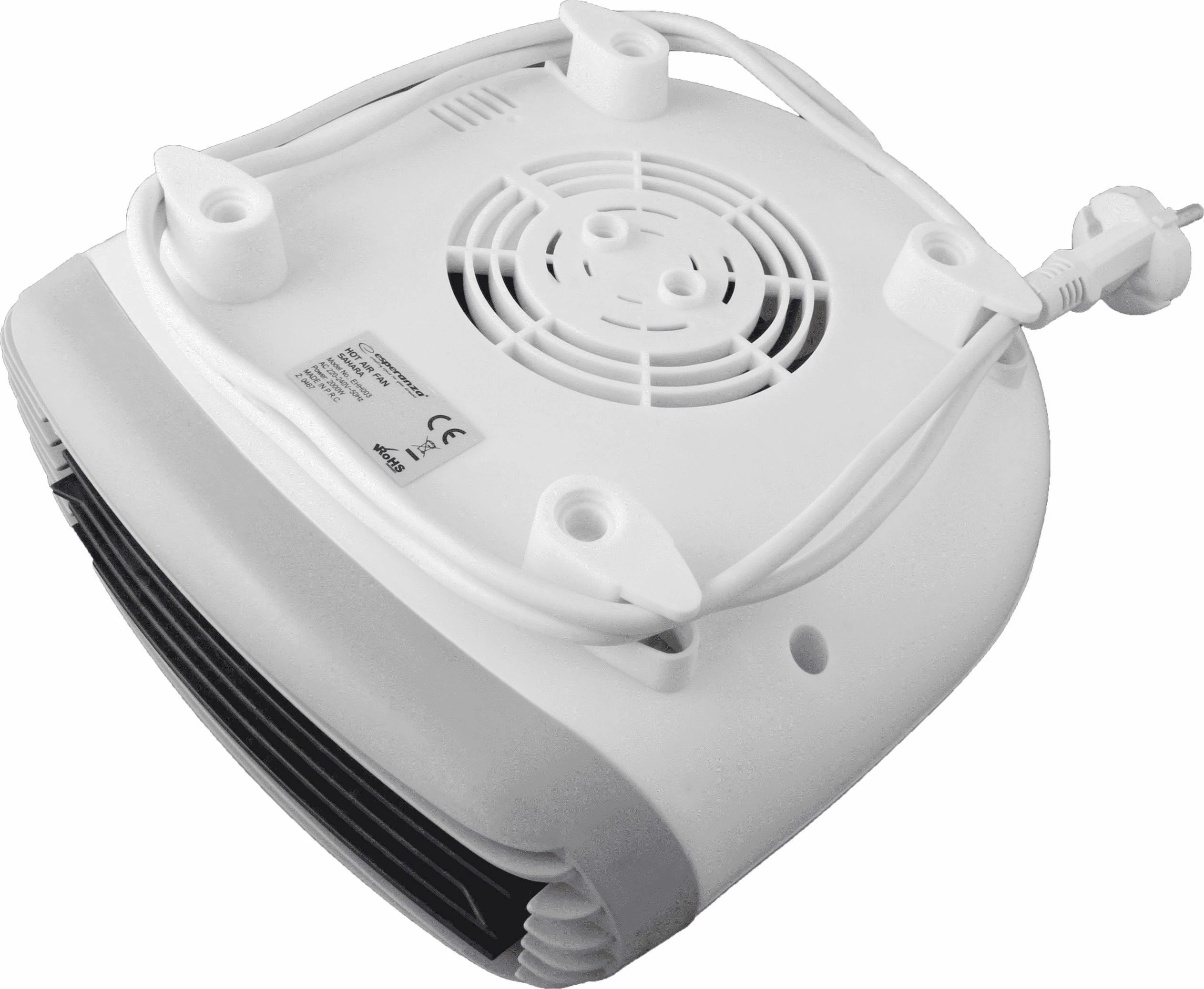 Ngrohës me ventilator Esperanza Sahara 2000 W, bardhë/gri
