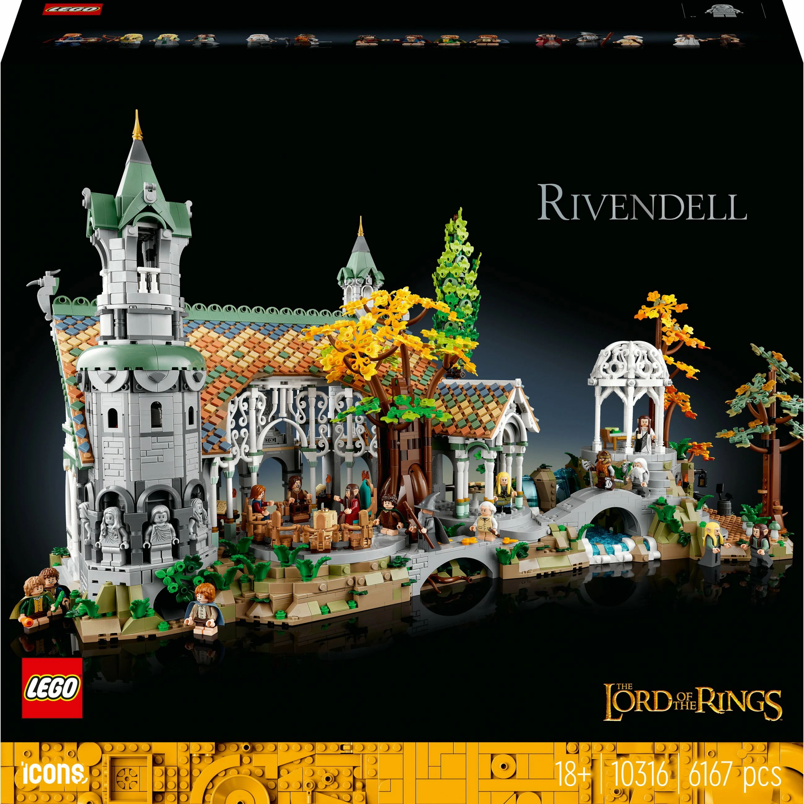 Set ndërtimi LEGO The Lord of the Rings: Rivendell, 6167 pjesë, plastikë, shumëngjyrësh