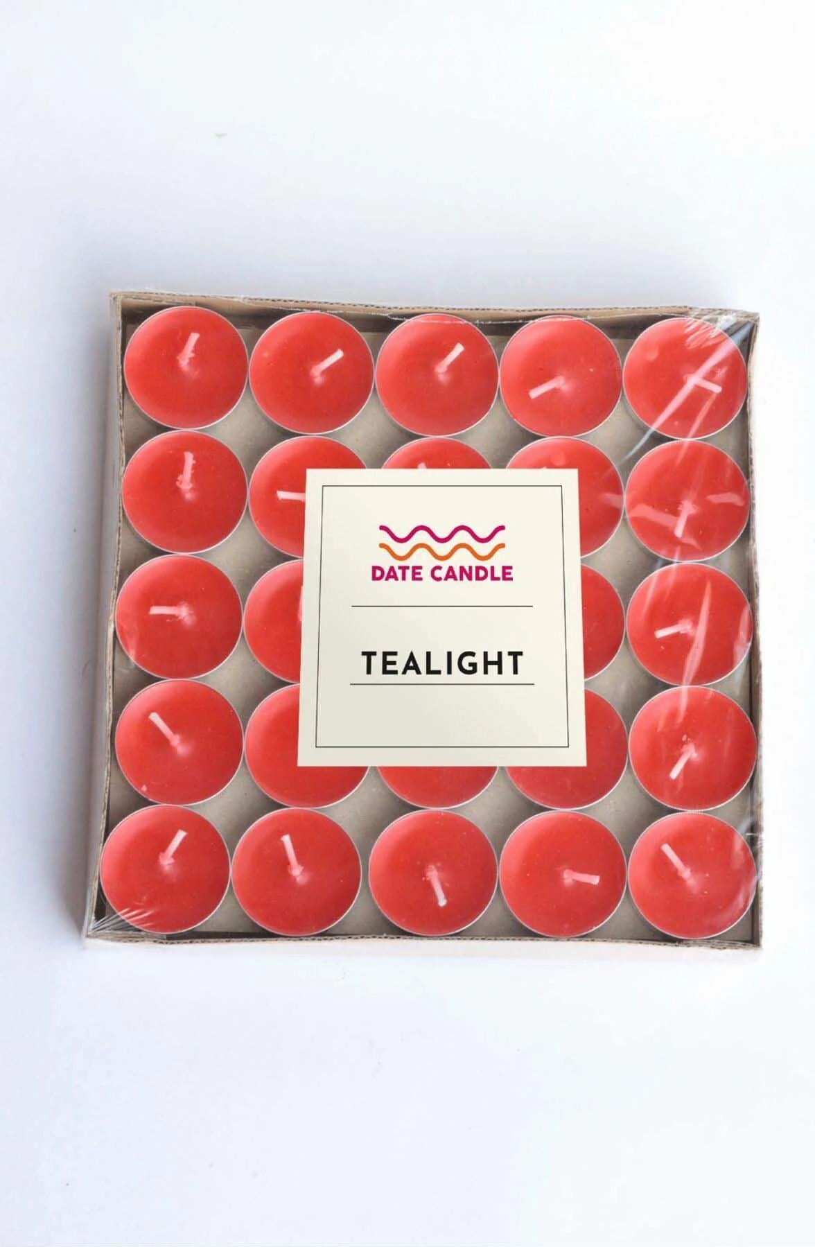 Qirinj tealight të kuq, Evila Originals, 100 copë