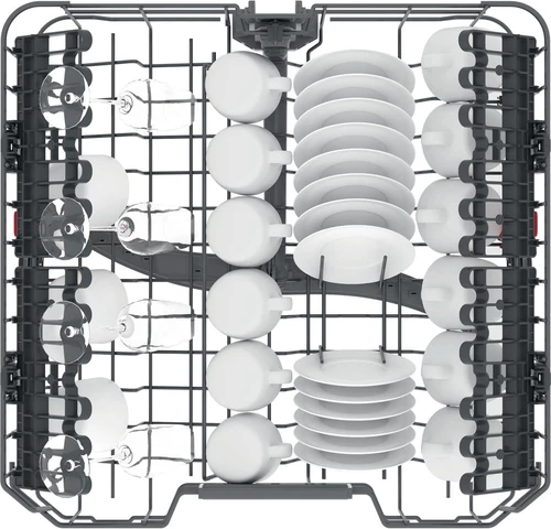 Enëlarëse e integrueshme plotësisht Whirlpool WI 7020 P, 14 sete, 60 cm, Argjendtë