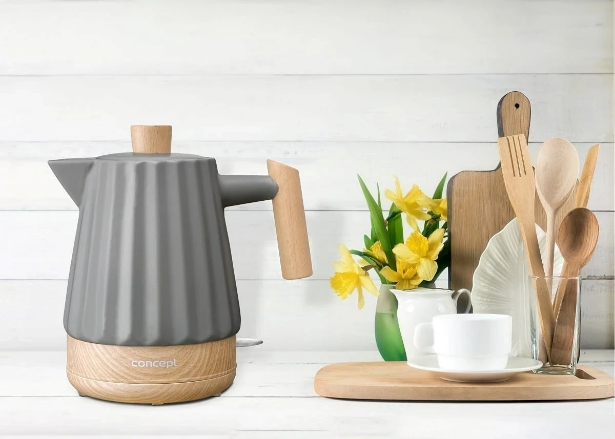 Çajnik elektrik Concept RK0092, 1.5 l, Gri e errët