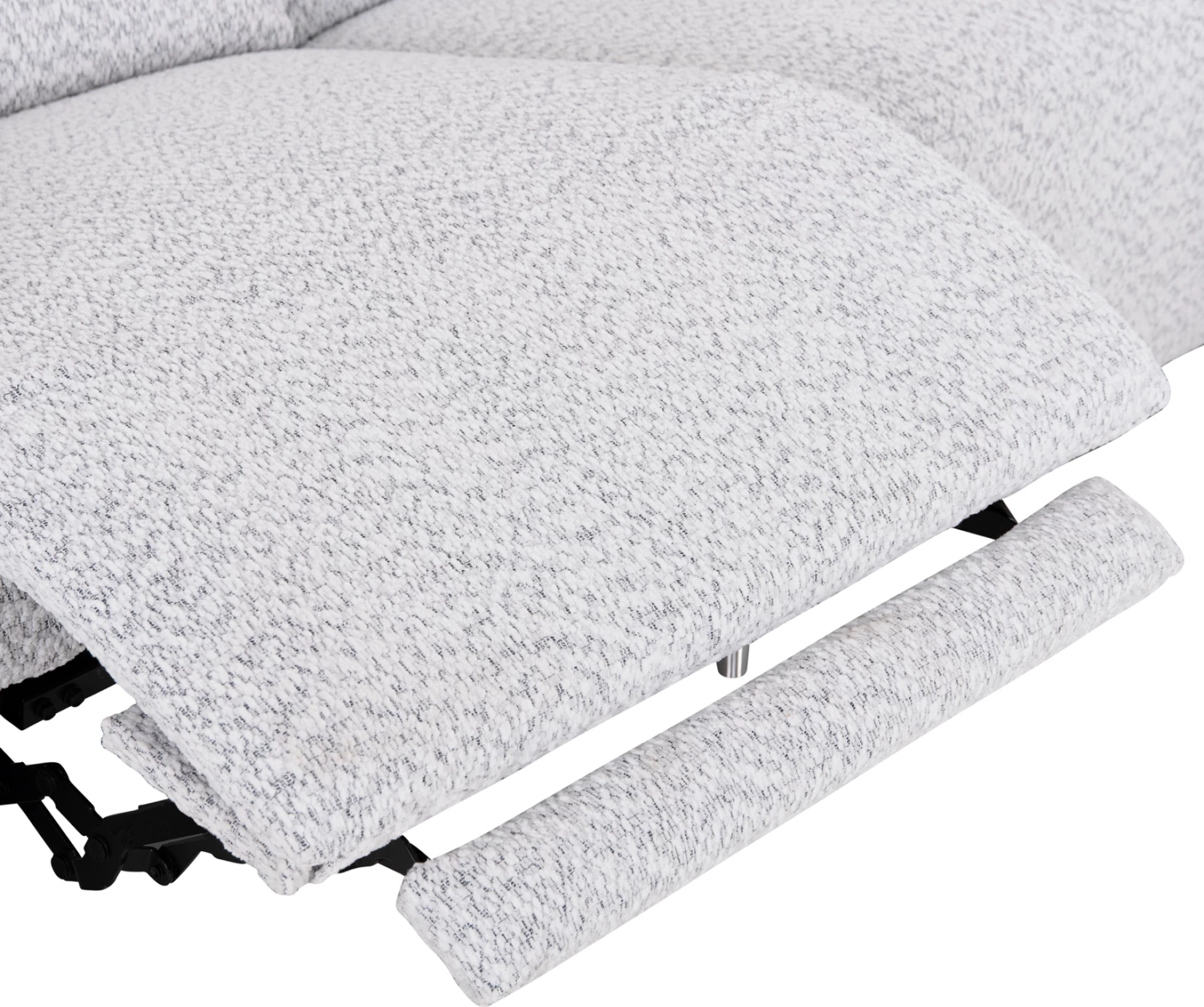 Këndore e djathtë, divan treshe me recline Valente CD3317.01R, stof gri e çelët, 275x160x104H