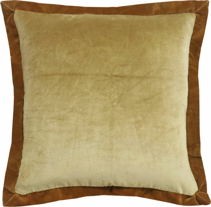 Jastëk dekorativ ALGO, pëlhurë, ngjyrë mjaltë-kafe, 50x50cm