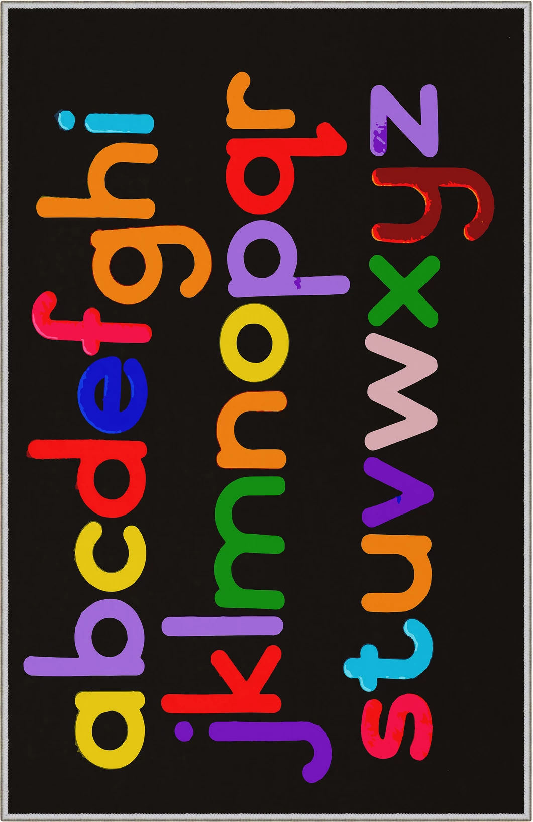 Qilim korridori, shumëngjyrësh, 80x200cm, Conceptum Hypnose, WOOKECE144
