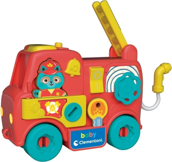 Lodër edukative Clementoni Montessori Baby Fire Truck, për fëmijë, shumëngjyrëshe