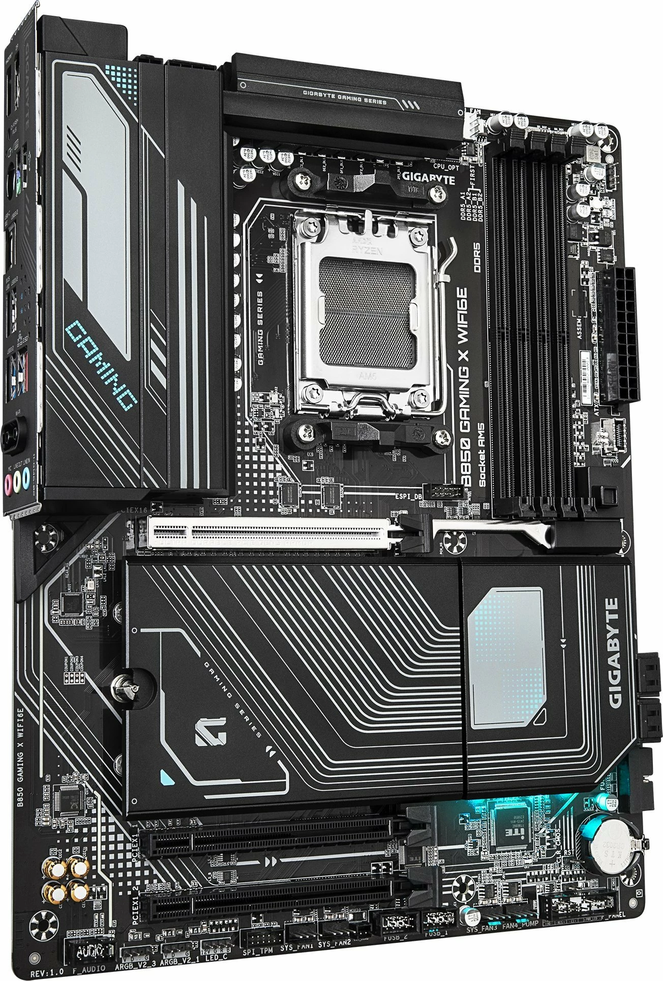 Pllakë amë Gigabyte B850 GAMING X WIFI6E ATX DDR5 WiFi 6E (me antenë WiFi) e zezë