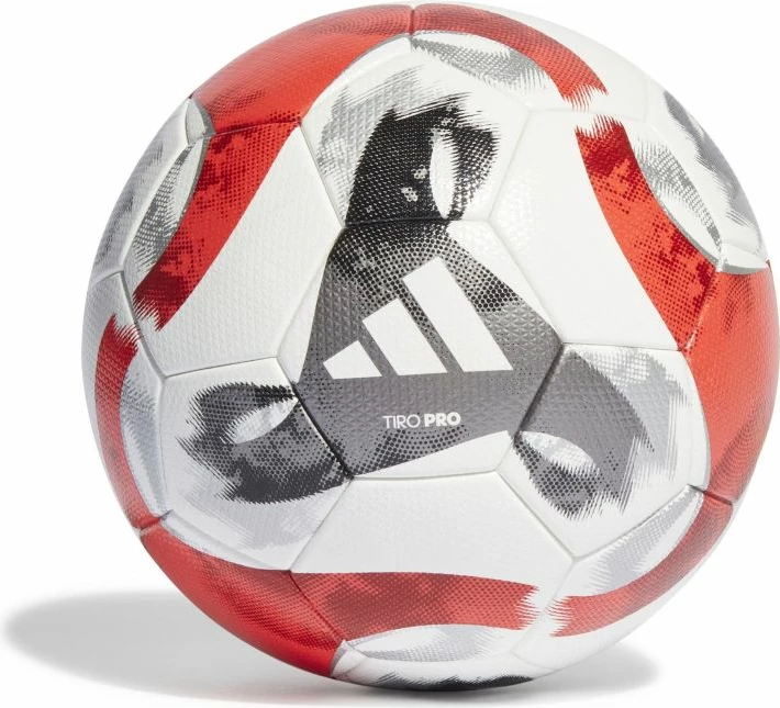 Top futbolli adidas Tiro Pro për meshkuj, femra dhe fëmijë, i bardhë me të zi dhe të kuqe