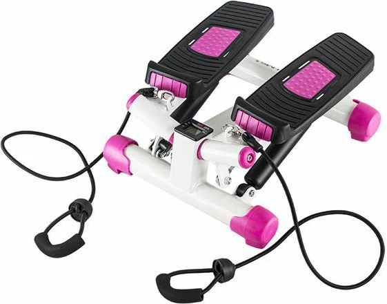 Stepper HMS S3033 torsional me kabllo, LCD, rezistencë e rregullueshme, max 100 kg, rozë