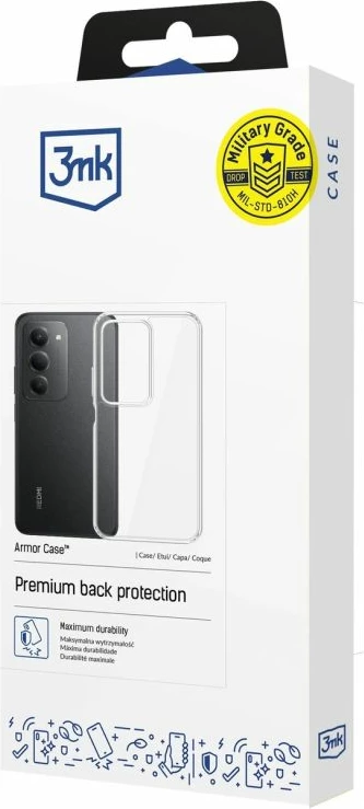 Kuti mbrojtëse 3mk Armor Case për Xiaomi Redmi 15 5G, transparente