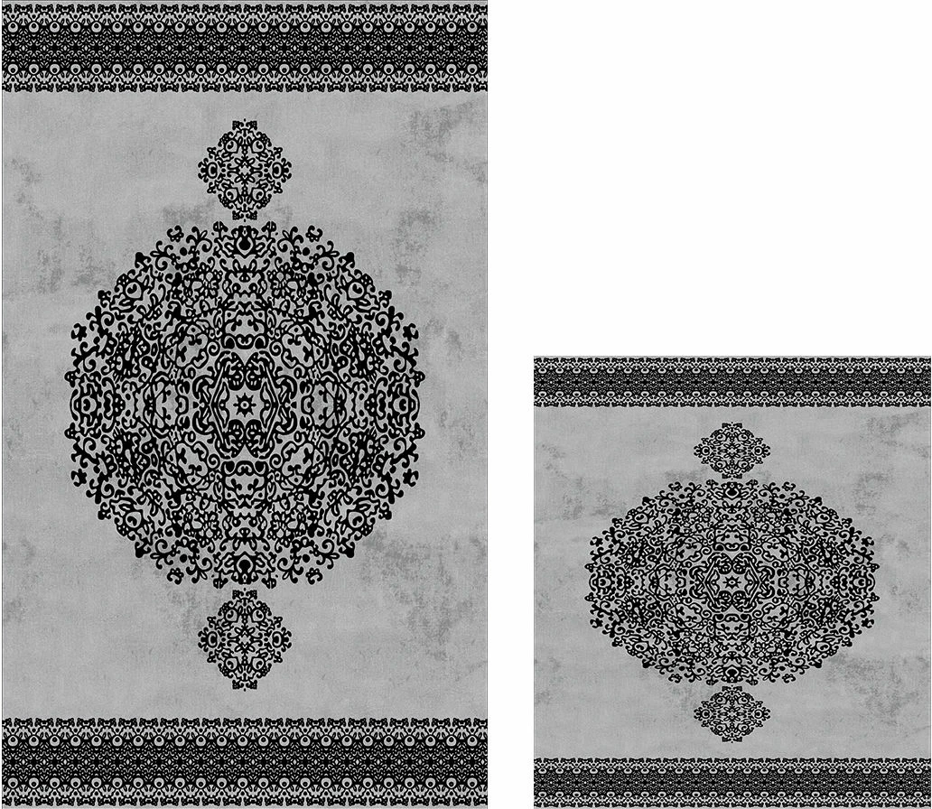 Set tapetash për banjo (2 copë), Mijölnir, 510602, ngjyrë gri