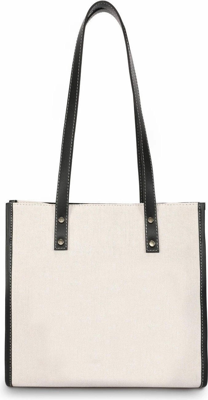 Çantë tote Lucky Bees, e zezë-krem, 376