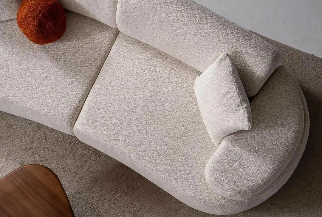 Divan treshe Atelier del Sofa, ngjyrë krem, Rio