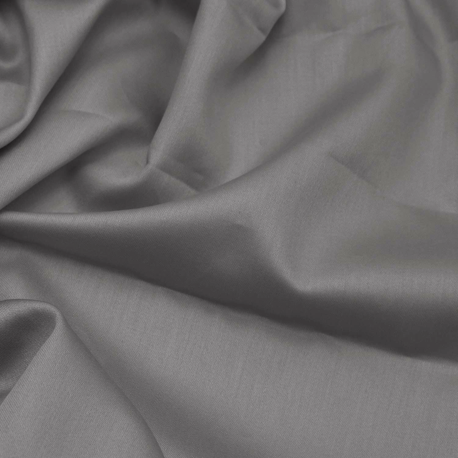Set mbulesë për jorgan king satin, ngjyrë gri e errët, L'essentiel