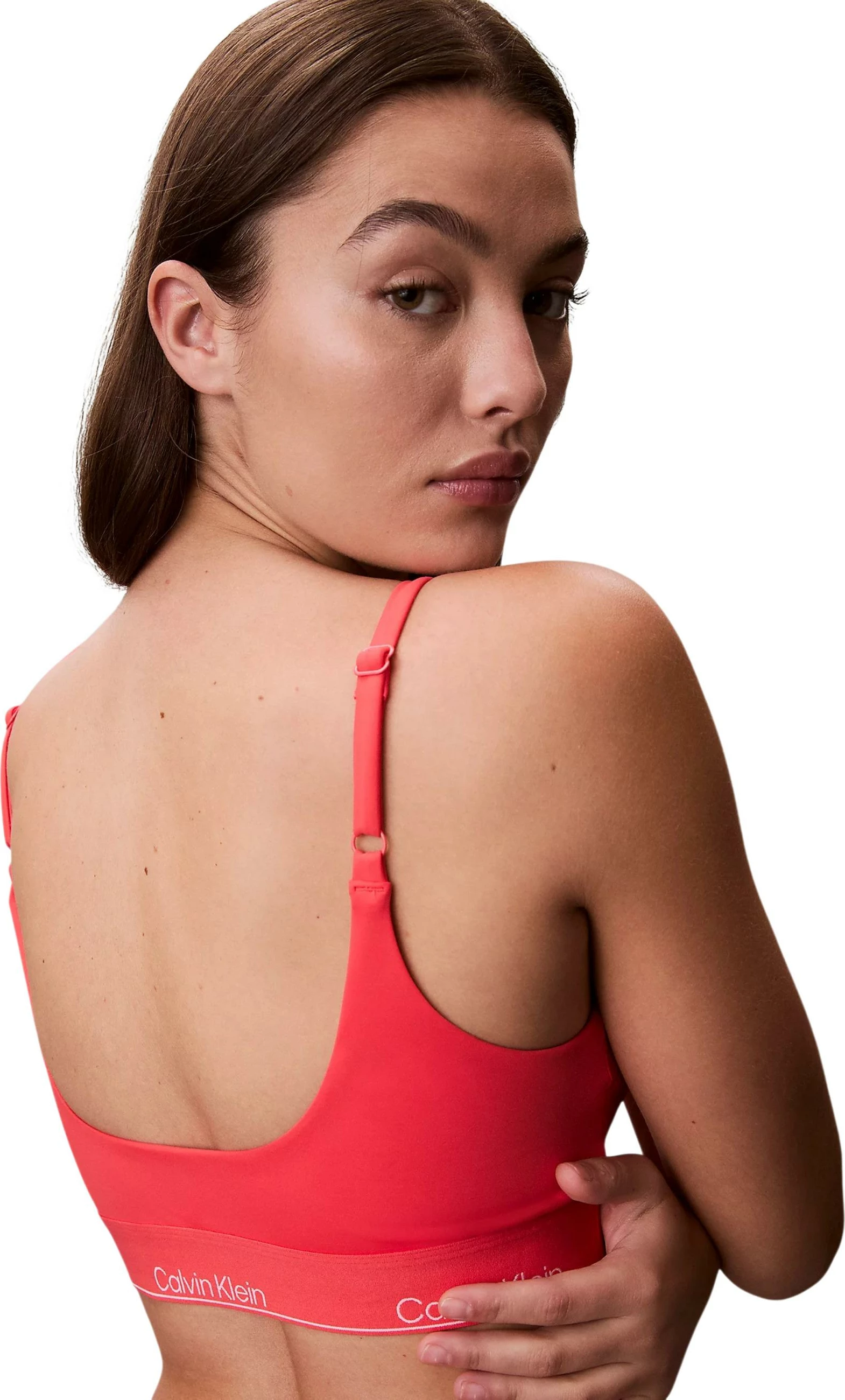 Sutjenë bikini Calvin Klein Jeans LV00Q61130 për femra, portokalli [Madhësia: L]