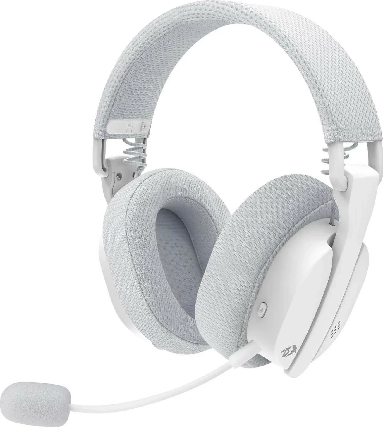 Kufje gaming Redragon Luce H888W, wireless Bluetooth/2.4GHz, me mikrofon të shkëputshëm, të bardha