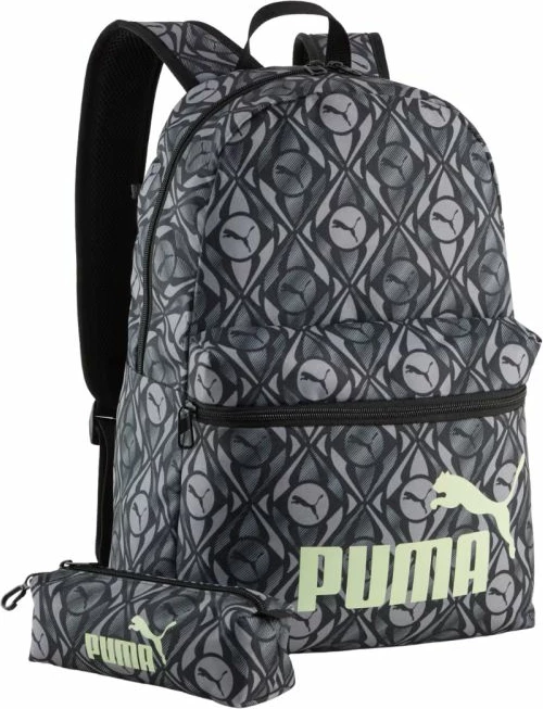 Çantë shpine Puma Phase AOP 91733 04, gri-e zezë, set me penar