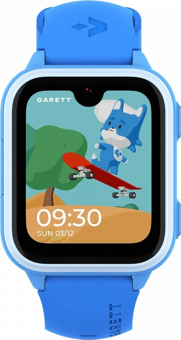 Smartwatch, Garett Kids Vibe 4G, 1.78'' AMOLED 368x448, 4G nanoSIM, IP67, kamera, blue