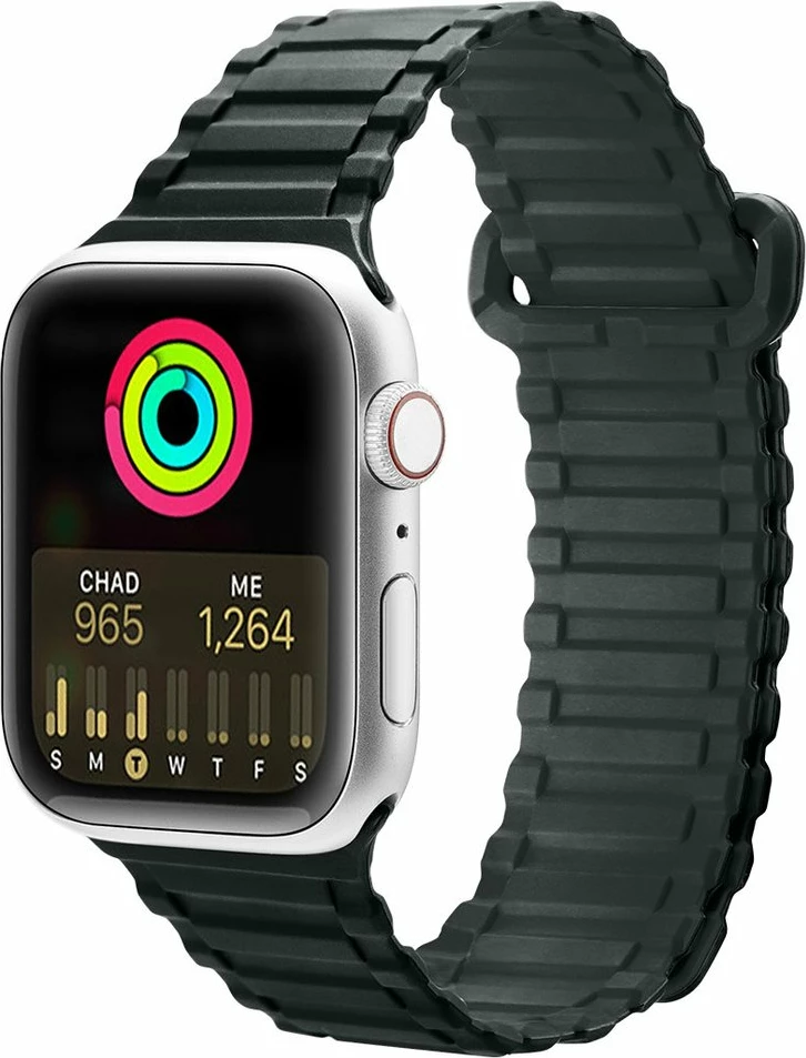 Rrip magnetik silikoni për Apple Watch Dux Ducis Armor Version, 42/44/45/49mm, i gjelbër